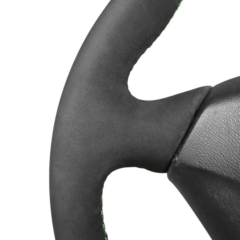 Loncky Auto Custom Fit OEM Black Suede Steering Wheel Covers for Honda